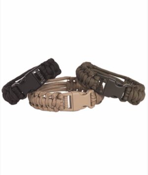 BLACK PARACORD BRACELET - MIL-TEC