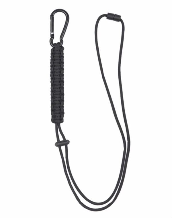 BLACK PARACORD LANYARD - MIL-TEC