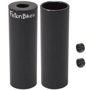 Fiction bikes steel peg 14mm W/adaptor black 2pk