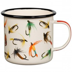 Gentlemen's Hardware Enamel Mug Emaljekrus - Fly Fishing Fluefiskeri