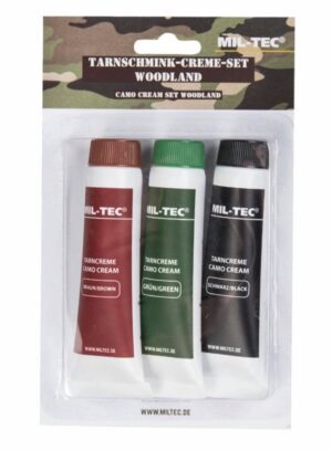 Krigsmaling | WOODLAND CAMO FACE PAINT SET - MIL-TEC