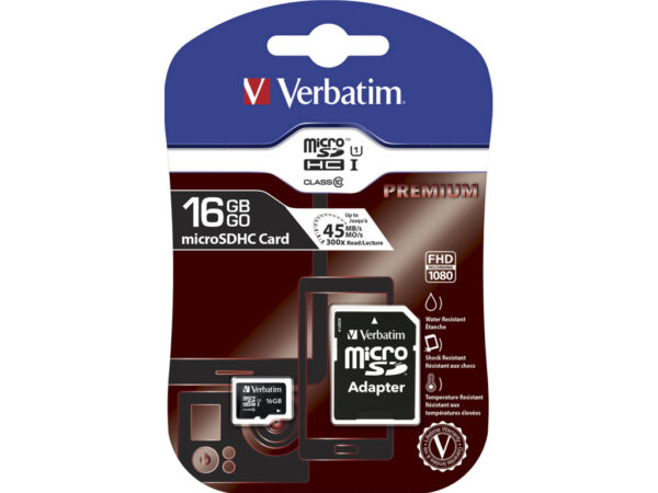 Micro SD Kort Verbatim 16 gb