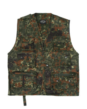 Mil-Tec Hunters Vest (BW Flecktarn Camo, S)