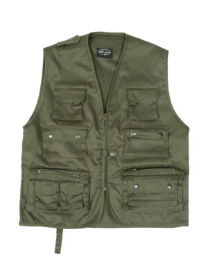 Mil-Tec Hunters Vest (Oliven, 2XL)