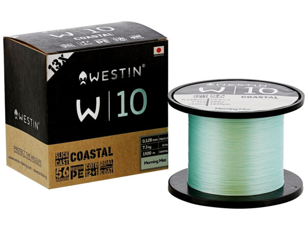 Påspoling af Fletline Westin W10 Morning mist 3kr pr meter 0.10 mm - 6.0 kg W10