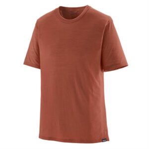 Patagonia Mens Cap Cool Merino Blend Shirt, Burl Red