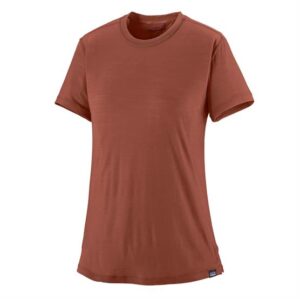 Patagonia Womens Cap Cool Merino Blend Shirt, Burl Red