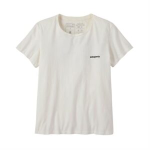 Patagonia Womens P-6 Mission Organic T-Shirt, Birch White