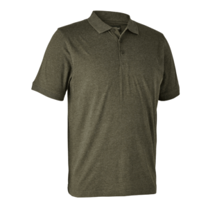 Polo shirt mænd | Gunnar - Deerhunter - Adventure green melange