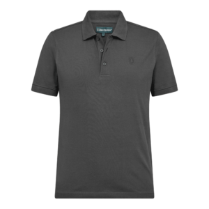 Poloshirt herre | Harris Poloshirt - Deerhunter - Dark grey melange