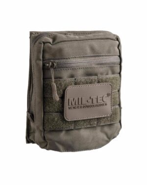 Sidetaske med velcro | MULTI PURPOSE POUCH W.HOOK & LOOP BACKSIDE - Mil-Tec - Grøn