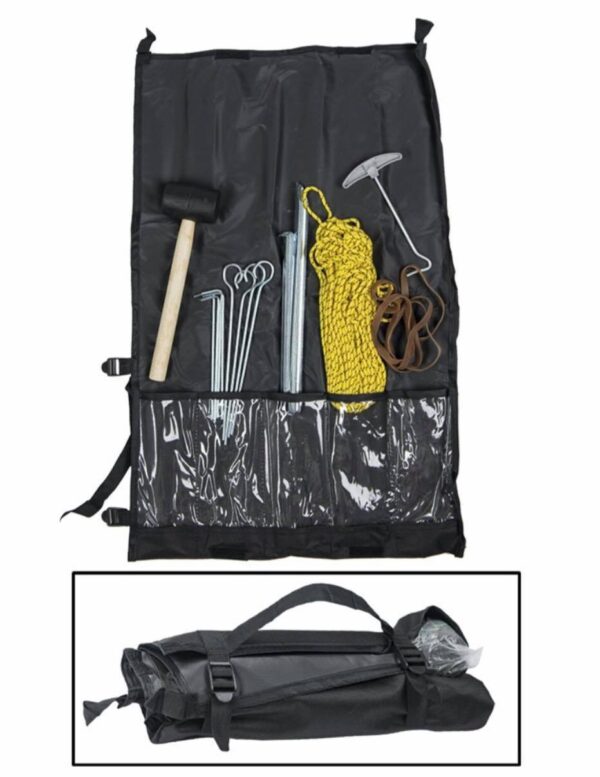 TENT SET (PEGS, HAMMER, GUY ROPE, ETC.) - MIL-TEC