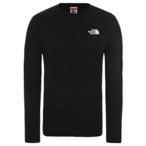 The North Face Mens L/S Red Box Tee, Black