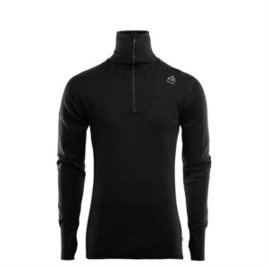 Aclima DoubleWool Polo Mens, Jet Black / Marengo