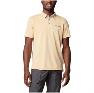 Columbia Nelson Point Polo Mens, Light Camel