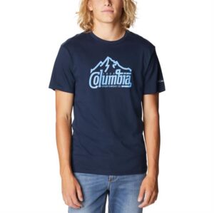 Columbia Path Lake Graphic Tee II Mens, Collegiate Navy