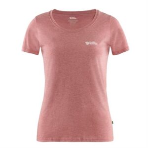 Fjällräven Logo T-Shirt Womens, Raspberry Red / Melange