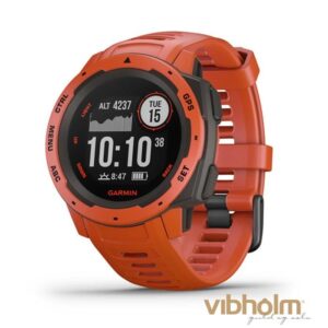 Garmin - Instinct GPS Flame Red Smartwatch 010-02064-02