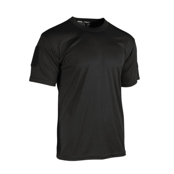 Løbe t shirts - Black Tactical T-shirt Quickdry - S