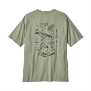 Patagonia Mens Action Angler Responsibili-Tee, Salvia Green