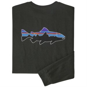 Patagonia Mens L/S Fitz Roy Trout Responsibili-Tee, Kelp