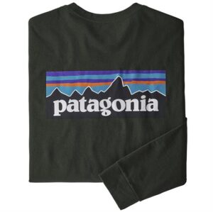 Patagonia Mens L/S P-6 Logo Responsibili-Tee, Kelp Forest