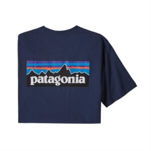 Patagonia Mens P-6 Logo Responsibili-Tee, Classic Navy