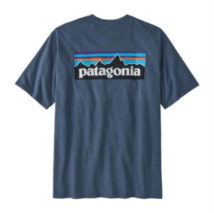 Patagonia Mens P-6 Logo Responsibili-Tee, Utility Blue