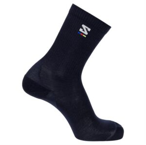 Salomon Sunday Smart Crew Sock, Dark Sapphire / White