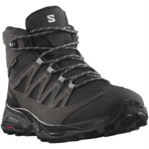 Salomon X Ward Leather Mid GTX Mens, Phantom / Black