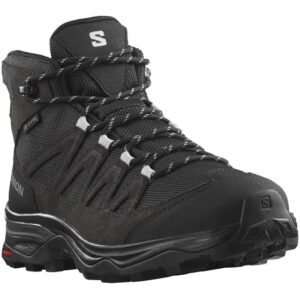 Salomon X Ward Leather Mid GTX Womens, Ebony / Phantom