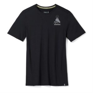 Smartwool Mens Wilderness Summit S/S Graphic Tee, Black