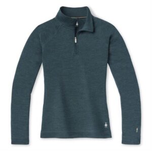 Smartwool Womens Thermal Merino Base Layer 1/4 Zip, Twilight