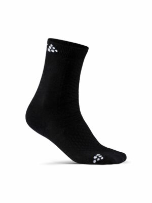 Craft - Warm Mid 2-pack Sock JR - Black 25/27