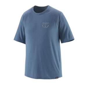 Patagonia Mens Cap Cool Trail Shirt, Forge Mark / Utility Blue