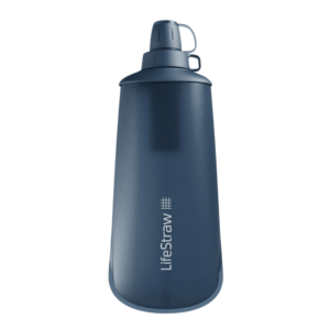 Drikkedunk - LifeStraw Peak Squeeze Collapsible Bottle 1L With Filter - Mountain Blue