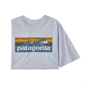 Patagonia Mens Boardshort Logo Pocket Responsibili-Tee, White