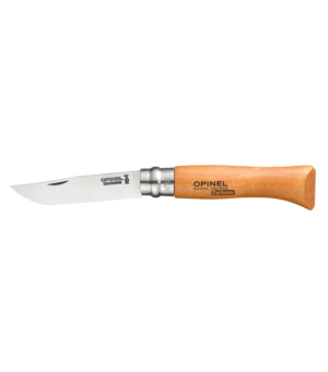 Opinel NÂ°8 carbon stål 8,5 cm. bøg