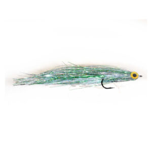 A. Jensen Flash Fly #5/0 Geddeflue Pearl/Silver/Holo Green