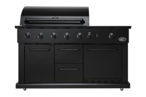 BORETTI LUCIANO BARBECUE OUTDOOR KØKKEN INCL KØLESKAB SORT - 152