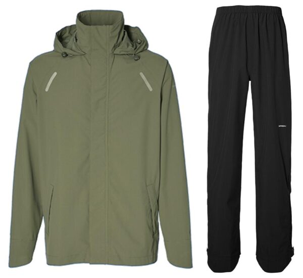 Basil Hoga Regnsæt Unisex Olive Green-XXL