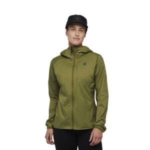 Black Diamond Alpine Start Hoody XL - Dame Softshell Jakke i Grøn til Løb og Outdoor