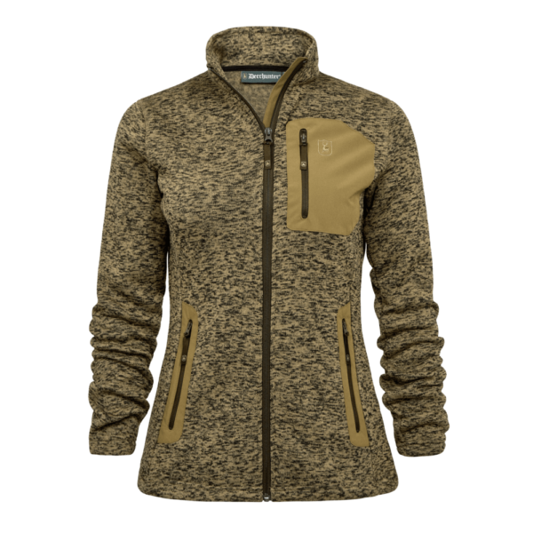 Dame strikjakke | Lady Sarek Strikjakke - Deerhunter - 36 - Butternut melange