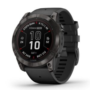 Garmin Fēnix® 7X Pro Sapphire Solar GPS Smartwatch - Multisport, Topo-kort, Unisex