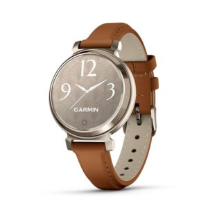 Garmin - Lily 2 Classic Smartwatch m Cream Gold og Tan læderrem