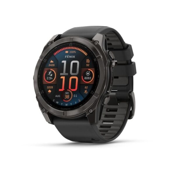 Garmin fēnix® 8 - 51 mm AMOLED Sapphire, Unisex GPS Ur til Løb og Outdoor
