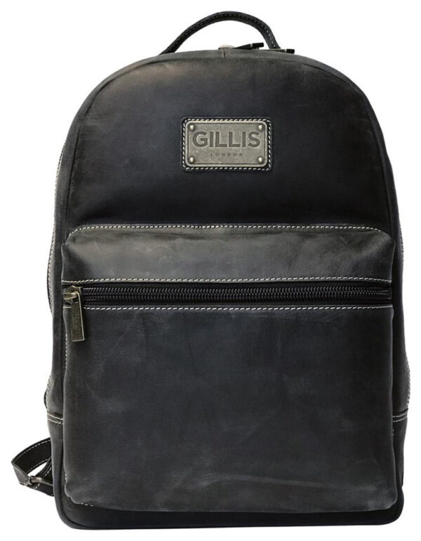Gillis London Trafalgar I Vintage Læder Rygsæk - Sort