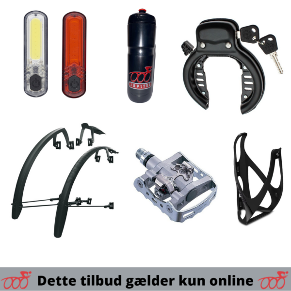 Gravel udstyrspakke med vendbare pedaler