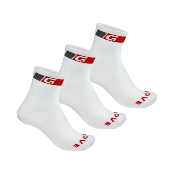 GripGrab Classic Regular Cut Sok 3PACK-Hvid-L