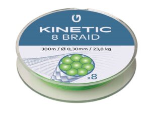 Kinetic 8 Braid Fluo Green 300m 0,30 mm